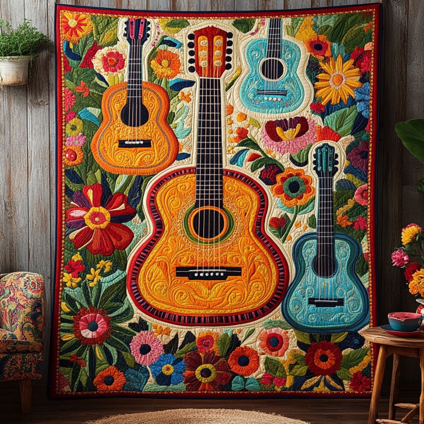 Sones y Canciones Quilted Blanket NCU0PT4424