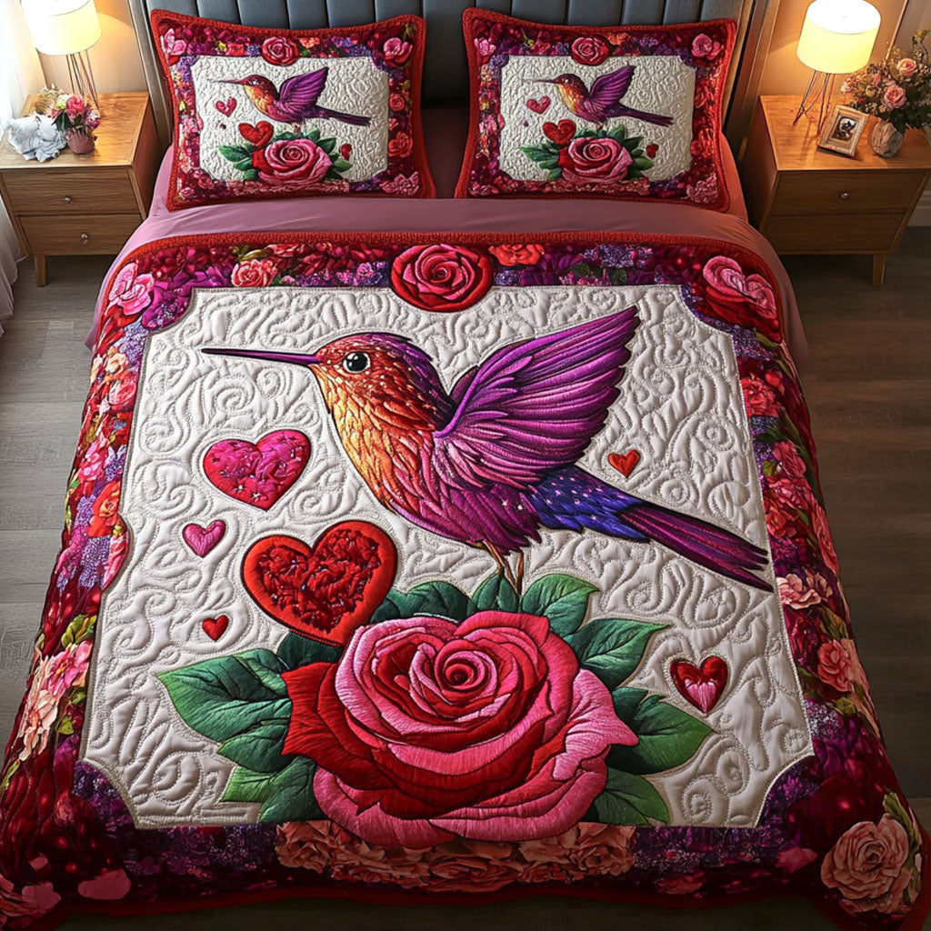 Colorful Tranquility 3-Piece Quilted Bedding Set NCU0NNT282 main image 1