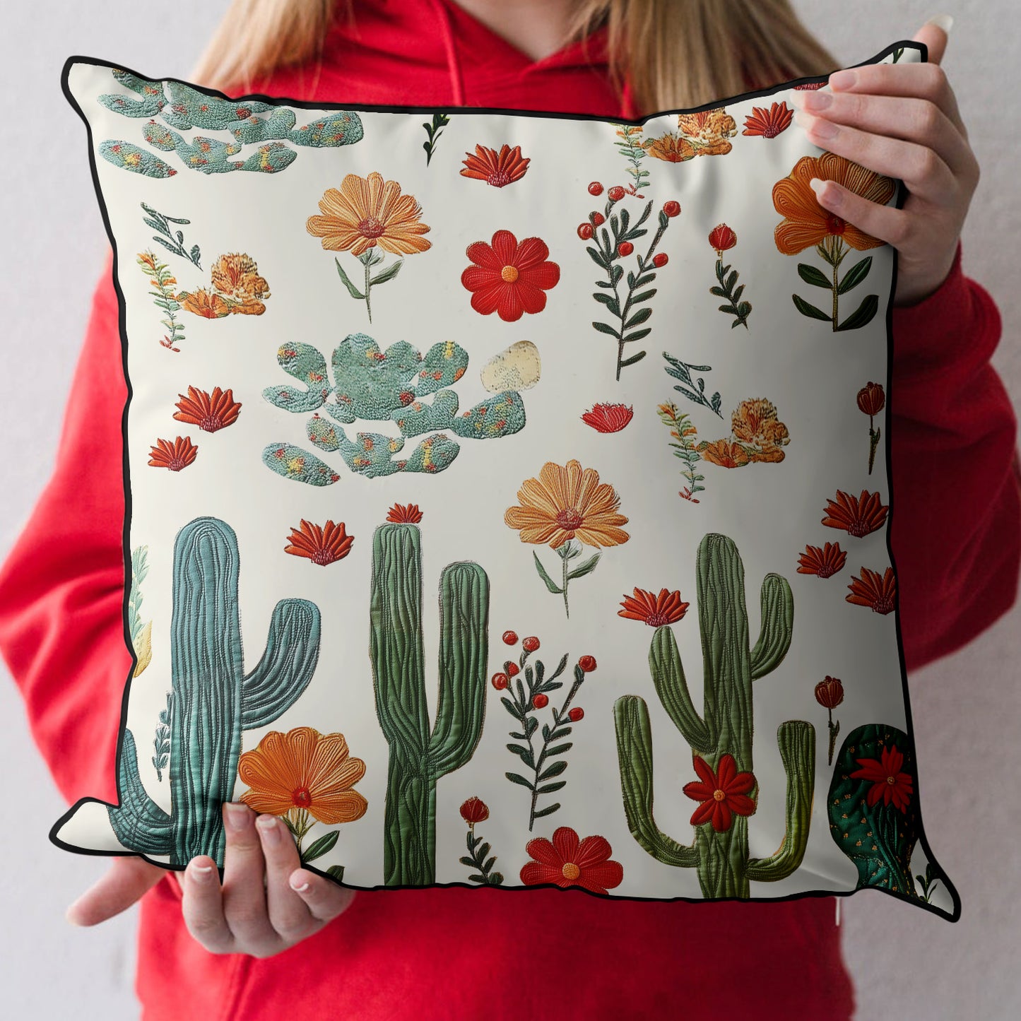 Southwest Bloom Quilted Pillow Case NCU0PT3381