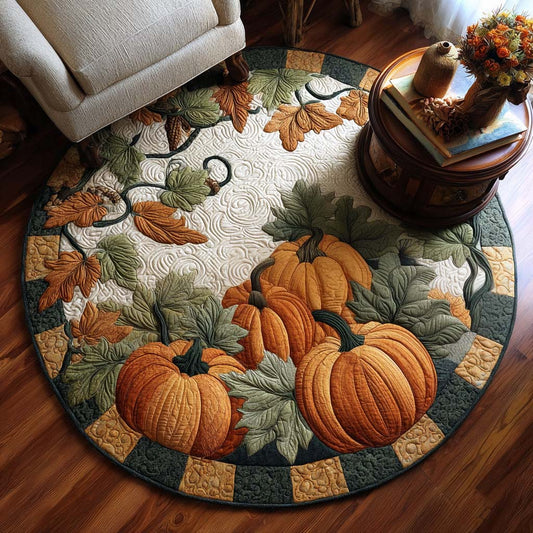 Spiced Lantern Quilted Round Mat NCU0TD062