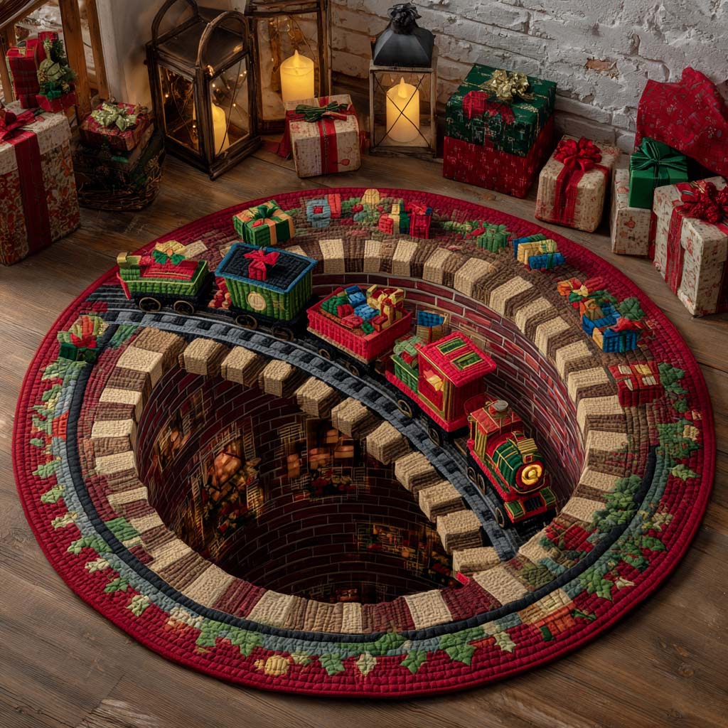 Spiral Express Quilted Round Mat NCU0XD1114