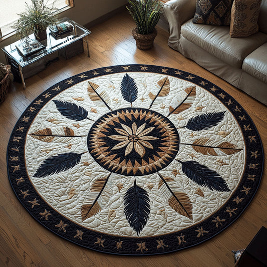 Spirit Lines Quilted Round Mat NCU0PT7058