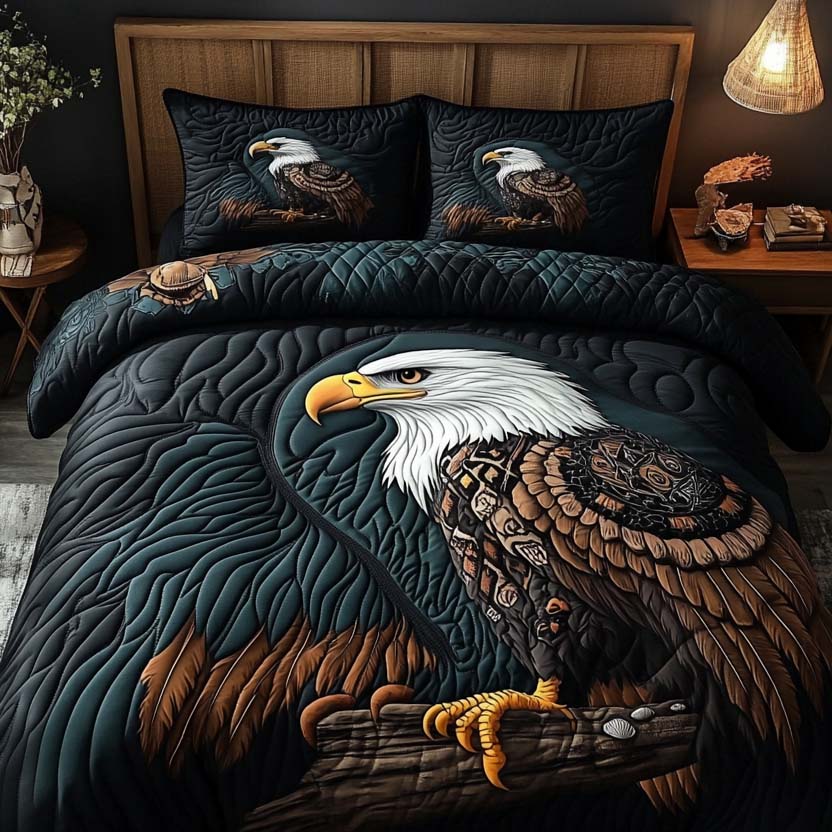 Daisy Spirit 3-Piece Quilted Bedding Set NCU0NVH189