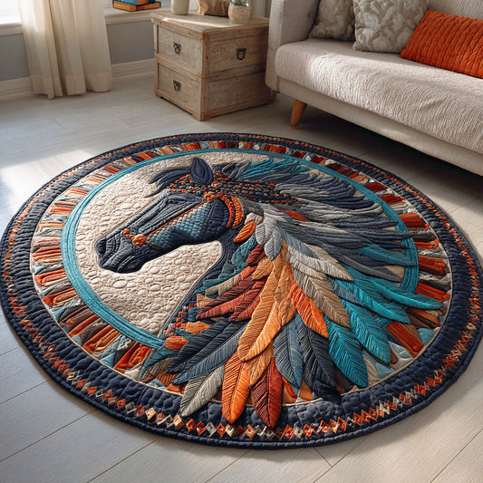Spirit of Plains Quilted Round Mat NCU0TD988