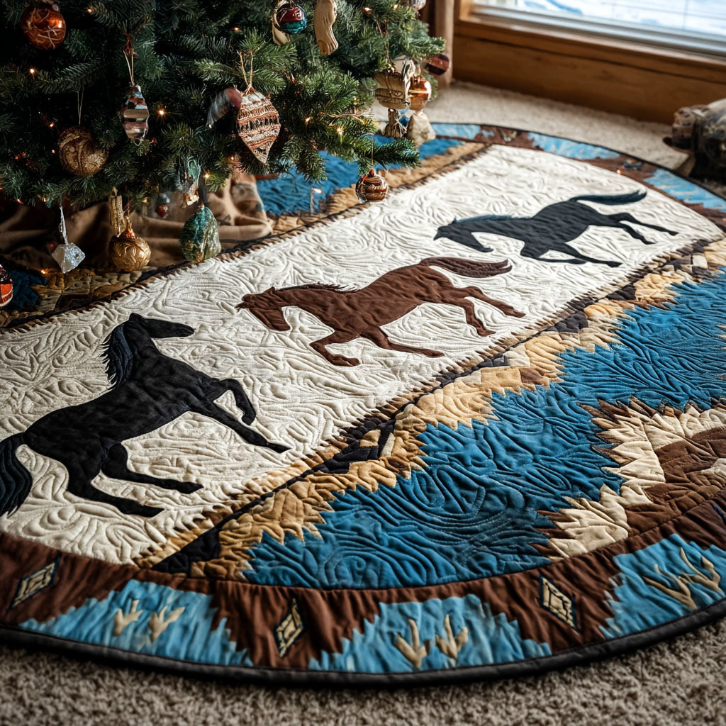 Spirit of the West Quilted Round Mat NCU0PT9966