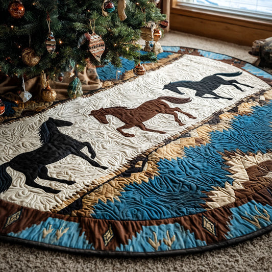 Spirit of the West Quilted Round Mat NCU0PT9966