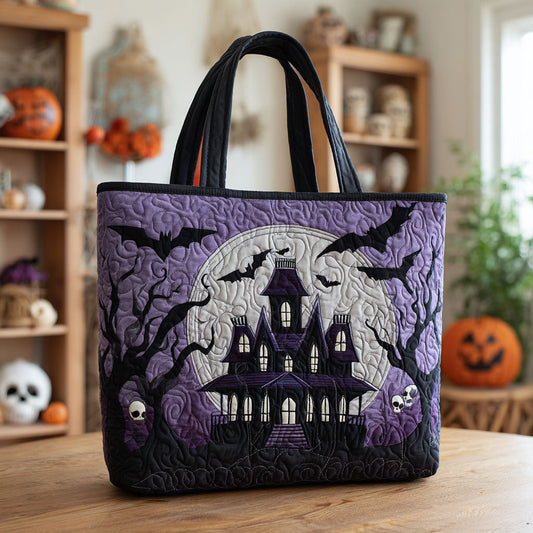 Spooky Moonlight Quilted Tote Bag NCU0PT8819