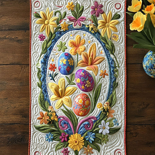 Springtime Blessings Quilted Table Runner NCU0PT4862