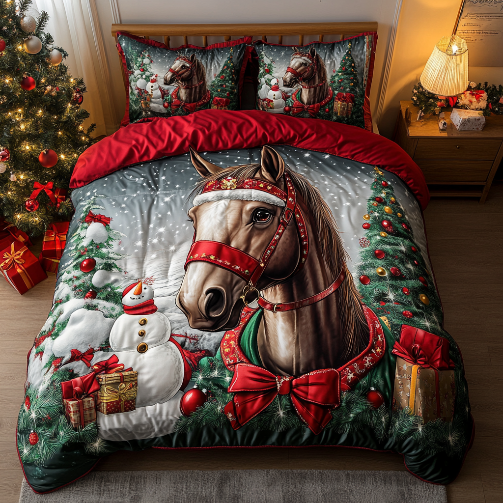 Bulldog Beauty Queen 3-Piece Quilted Bedding Set NCU0PTT524 main image 1