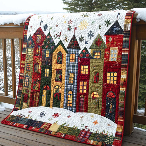 Starlit Christmas Eve Quilted Blanket NCU0XD161