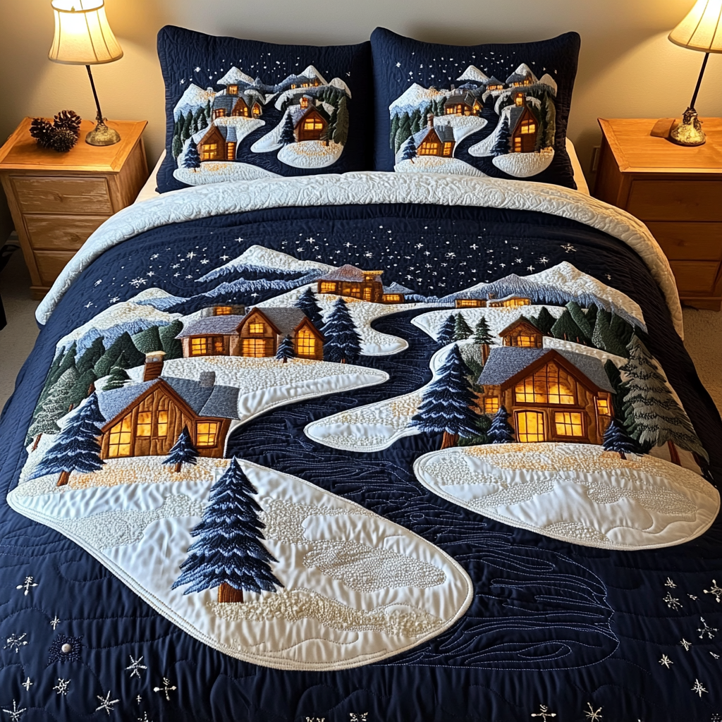 Night Court City of Starlight 3-Piece Quilted Bedding Set GFTOTL3941 main image 1