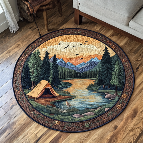Starry Escape Quilted Round Mat NCU0DK5658