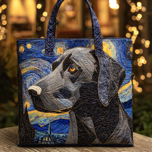 Starry Labrador Quilted Tote Bag NCU0XD1154