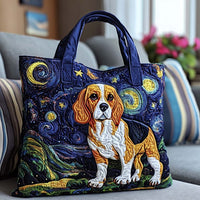 Starry Night Beagle Quilted Tote Bag NCU0NT8798