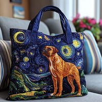 Starry Night Boxer Quilted Tote Bag NCU0NT8798