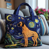Starry Night Great Dane Quilted Tote Bag NCU0NT8798