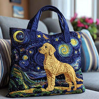 Starry Night Labrador Quilted Tote Bag NCU0NT8798