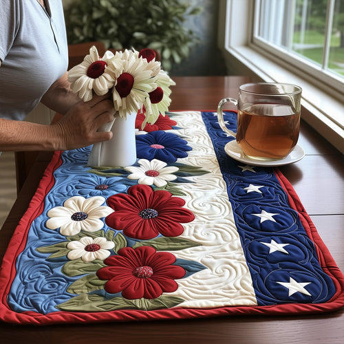 Stars and Stripes Forever Quilted Place Mat NCU0PT5699