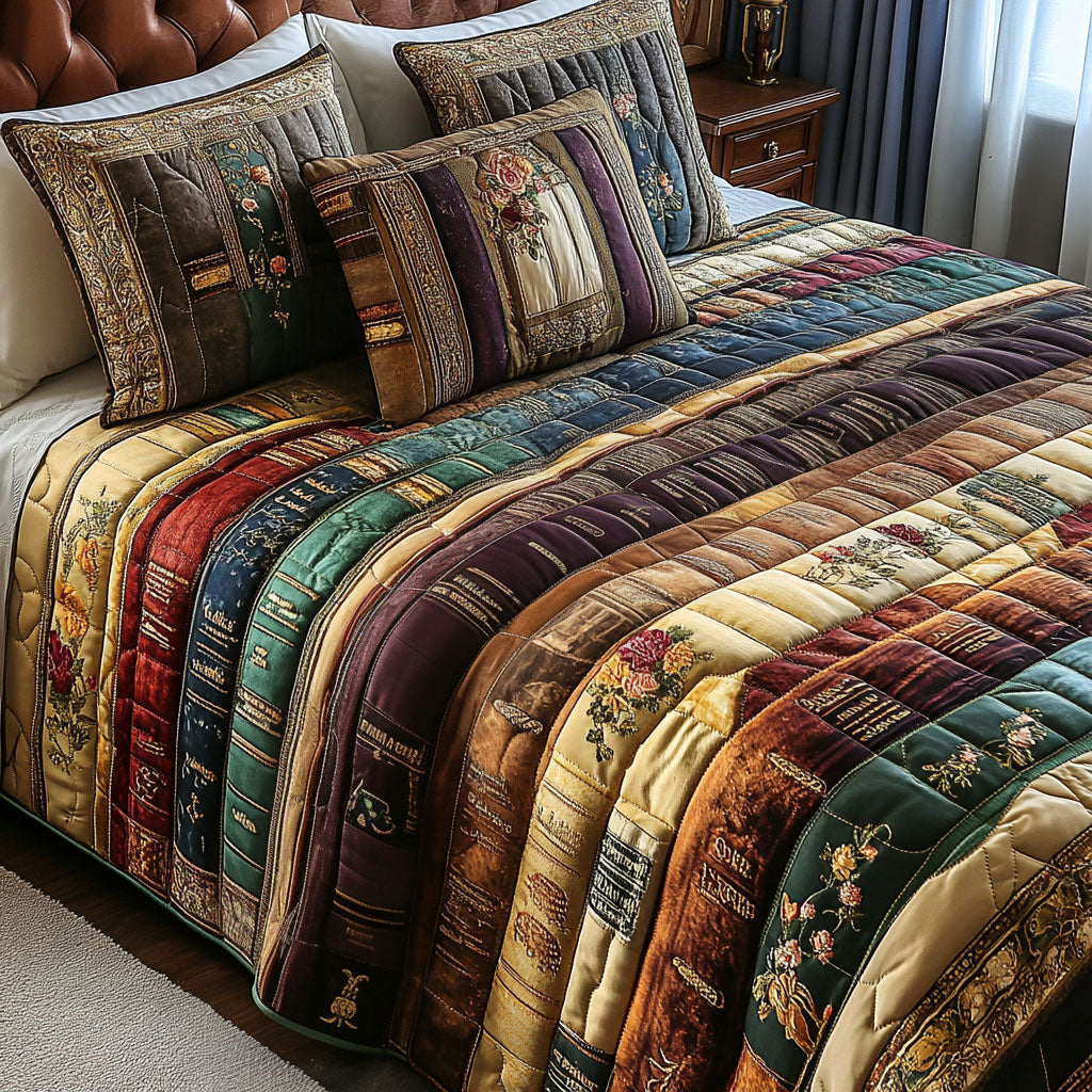 Literary Retreat Quilted Blanket NCU0DV748