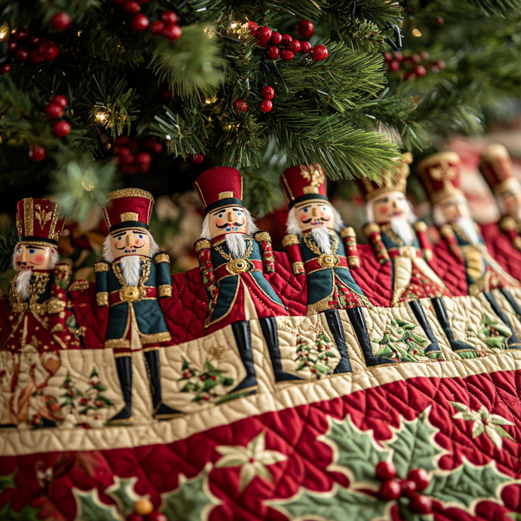 Sugarplum Guard Quilted Christmas Tree Skirt NCU0DV7900