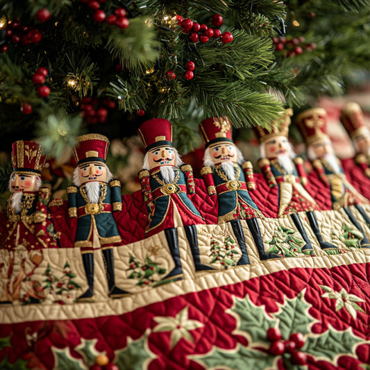 Sugarplum Guard Quilted Christmas Tree Skirt NCU0DV7900