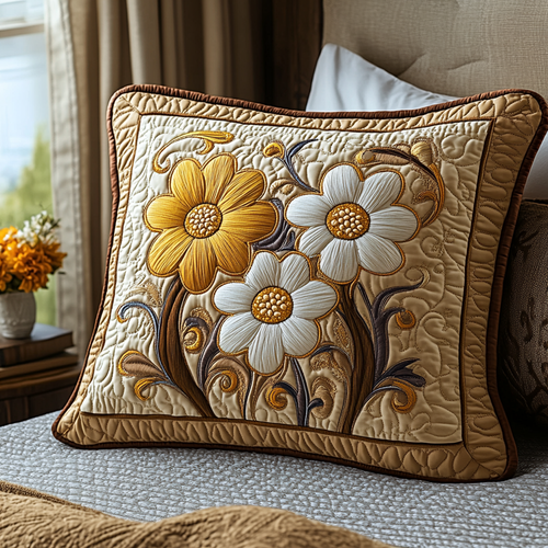 Summer Daisy Quilted Pillow Case NCU0DV4792