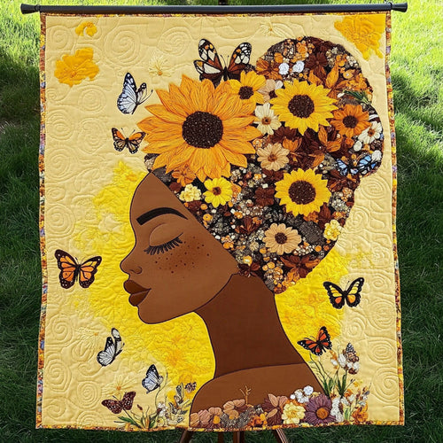 Sunflower Glow Quilted Blanket NCU0NT3384