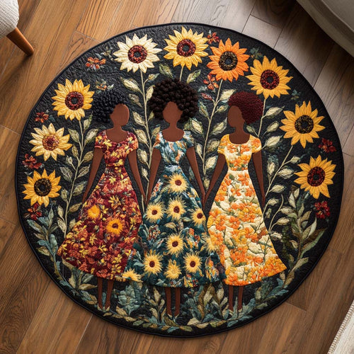 Sunflower Unity Quilted Round Mat NCU0NT8239