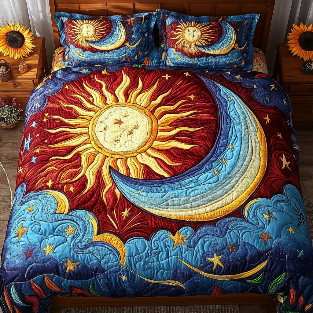 Aqua Bliss 3-Piece Quilted Bedding Set NCU0NVH163