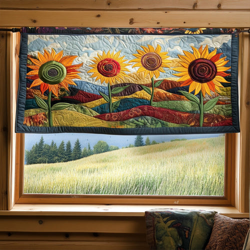 Sunny Bloom Drift Quilted Valance NCU0PT5333