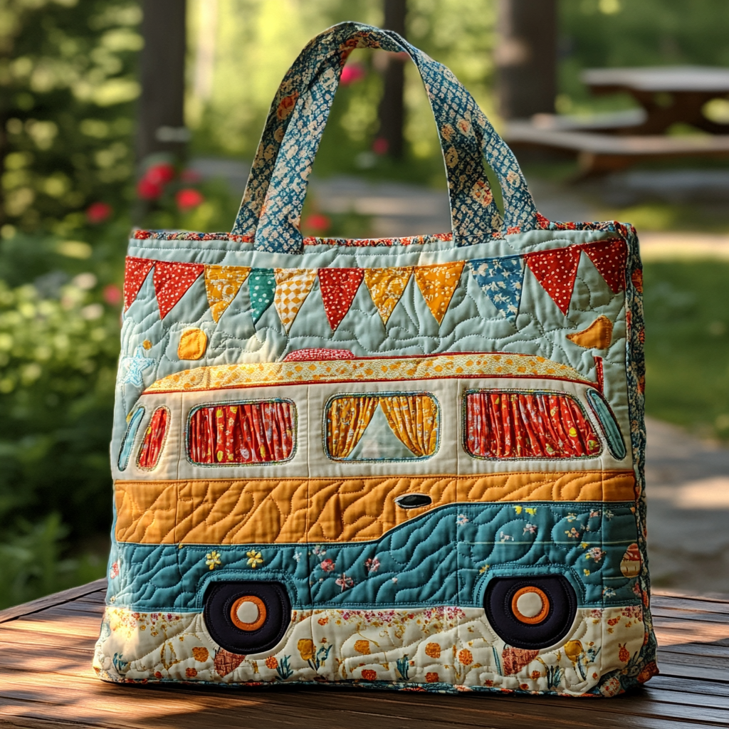 Sunny Trip Quilted Tote Bag NCU0DK9800