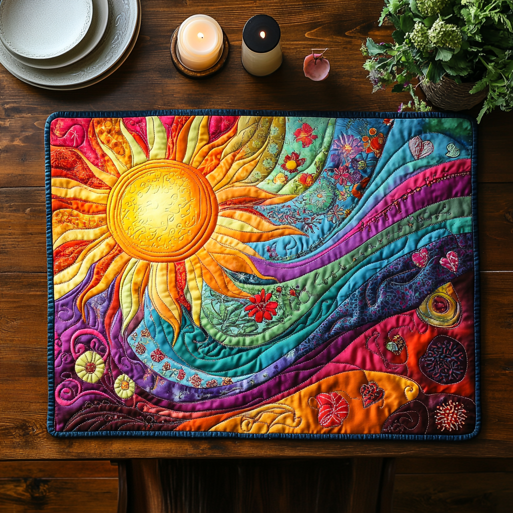 Sunny Vibes Quilted Place Mat NCU0DV3318