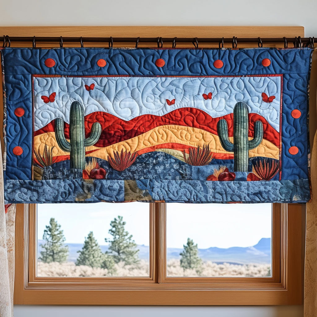 Sunset Cacti Quilted Valance NCU0NT4266