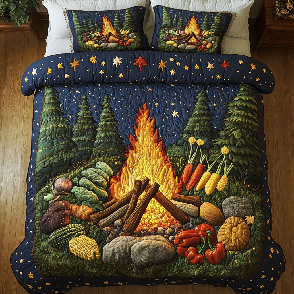 Hippie Sun 3-Piece Quilted Bedding Set GFTOTP4187 main image 1