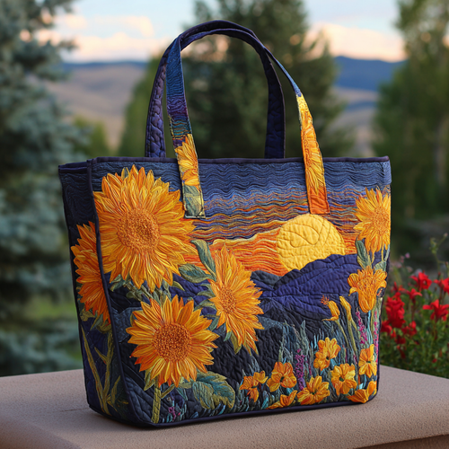 Sunset Glory Quilted Tote Bag NCU0VL2826