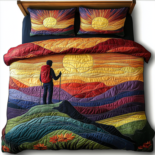 Sunset Hiker Quilted Bedding Set NCU0DK6482