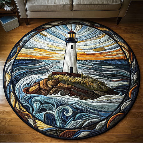 Sunset Shores Quilted Round Mat NCU0NT5474