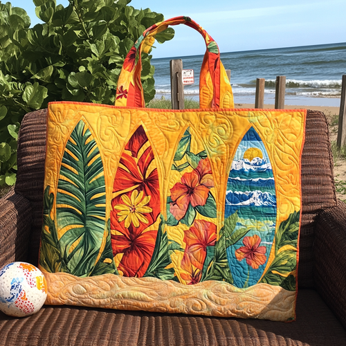 Surf Bloom Quilted Tote Bag NCU0VL2645
