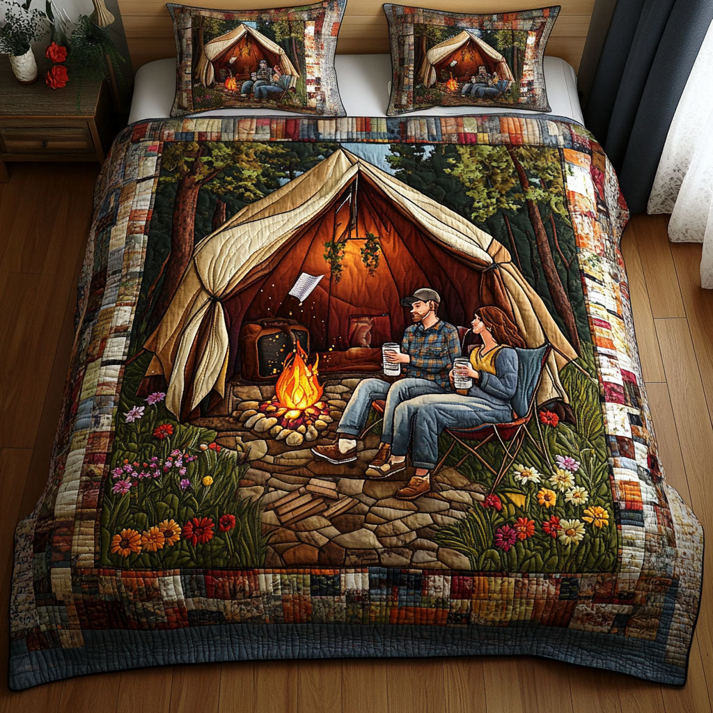 Rustic Romance 3-Piece Quilted Bedding Set NCU0NVH148