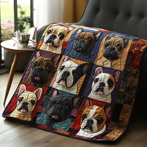 The Bulldog Haven Quilted Blanket NCU0PT4192