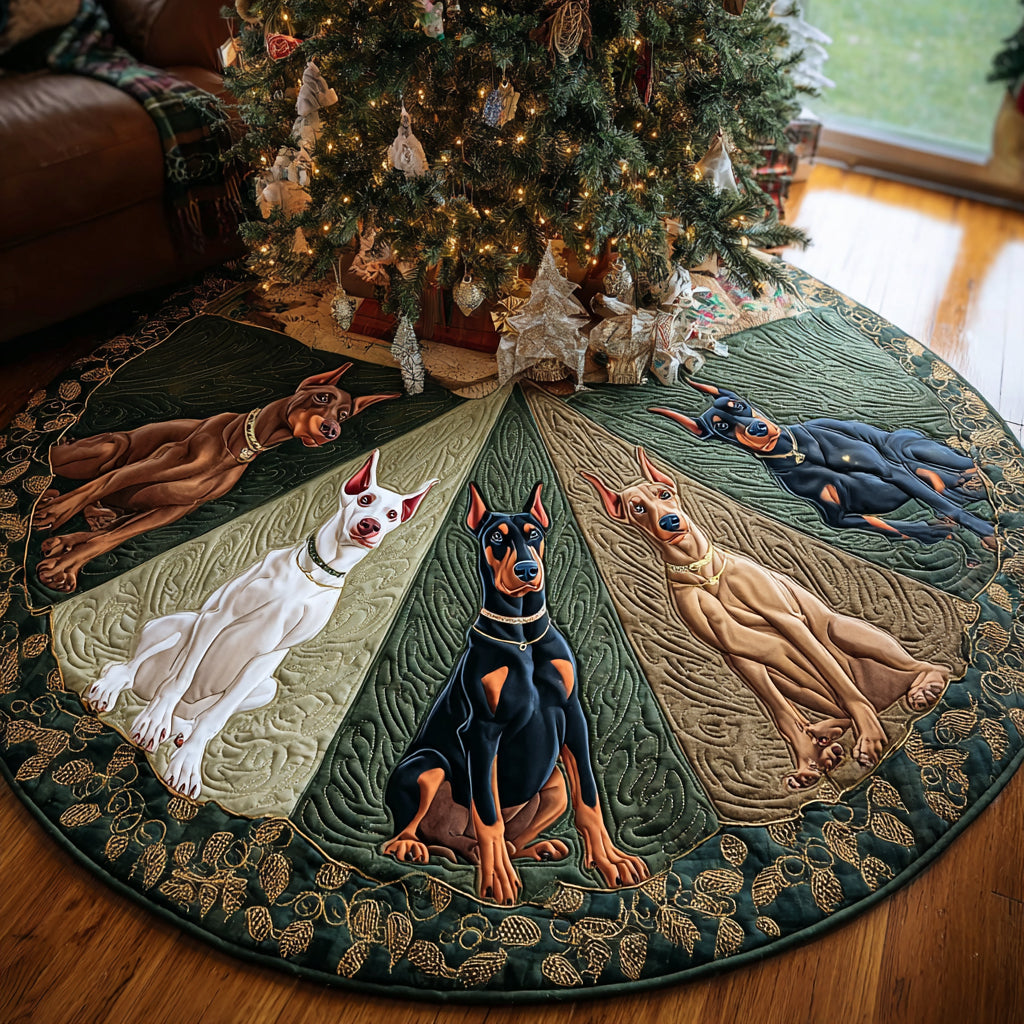 The Loyal Christmas Knight Christmas Quilted Tree Skirt NCU0DV8286