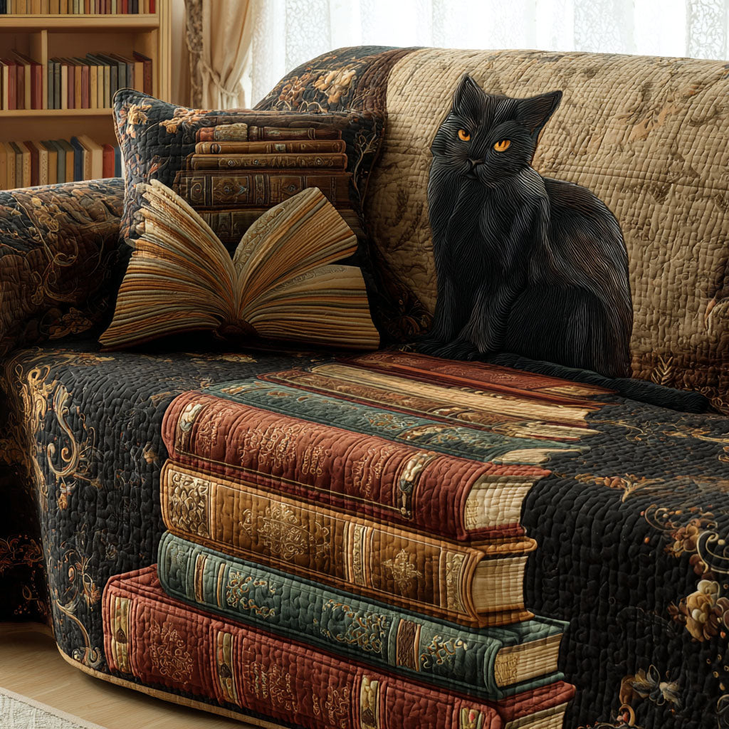 The Reading Muse Quilted Sofa Cover NCU0TV757