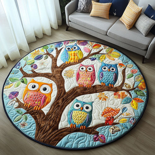 The Watchful Eyes Quilted Round Mat NCU0PT5858