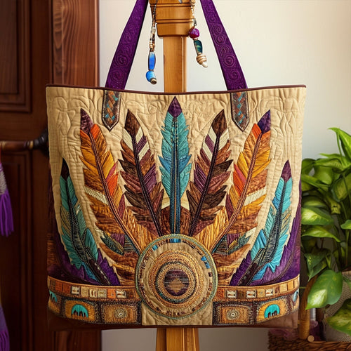 Thunder Path Quilted Tote Bag NCU0PT8346
