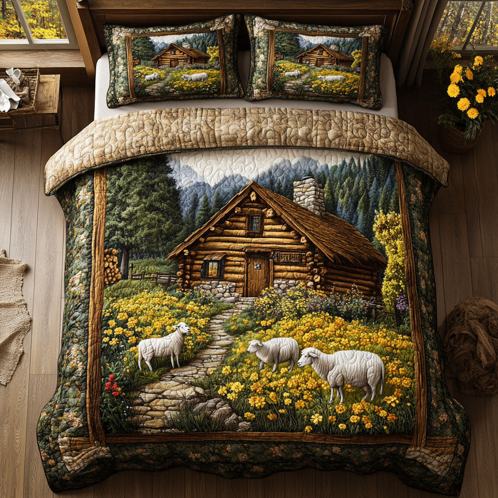 Bulldog Bliss 3-Piece Quilted Bedding Set NCU0PTT412