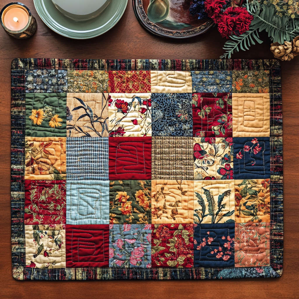 Timeless Grace Quilted Place Mat NCU0VH2134