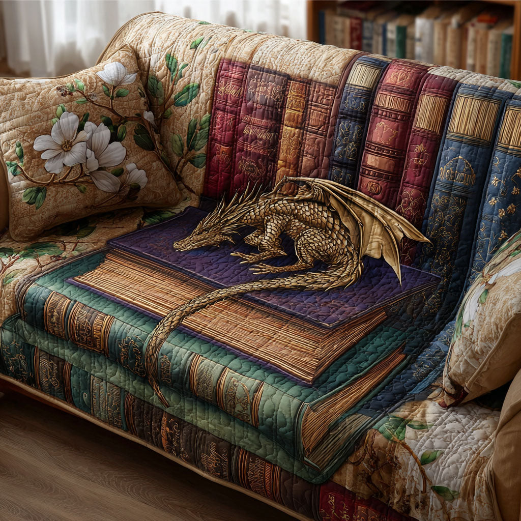 Timeless Tales Quilted Sofa Cover NCU0PT9746