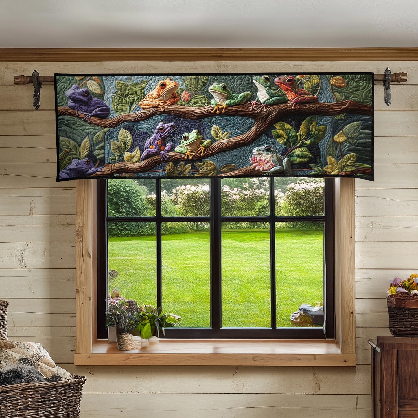 Toadstool Treasures Quilted Valance NCU0PT5171