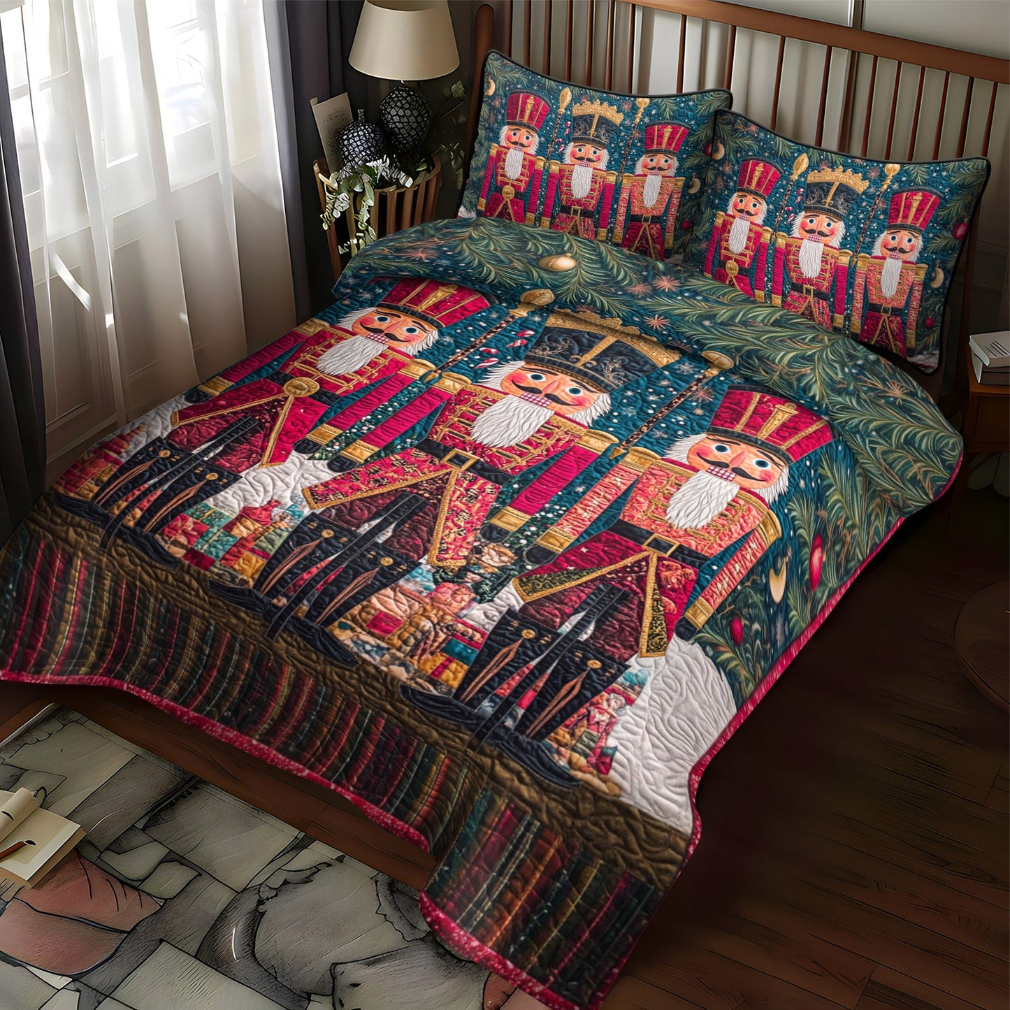 Toy Kingdom Delight 3-Piece Quilted Bedding Set NCU0TL1591