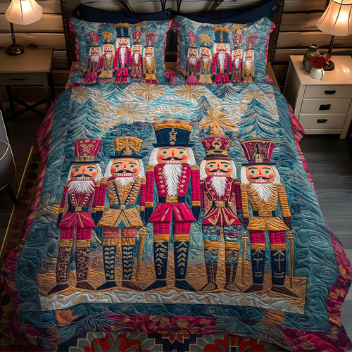 Toy Soldier Waltz 3-Piece Quilted Bedding Set NCU0TL1595